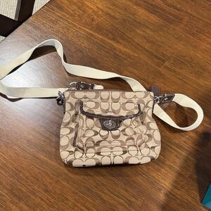 Coach Brown Signature Crossbody Bag